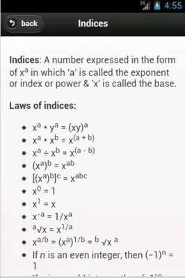 Maths Formulas android App screenshot 6