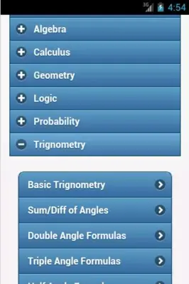 Maths Formulas android App screenshot 7